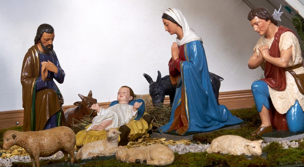 Krippendarstellung in Heckenmünster